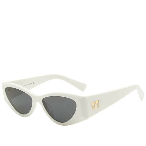 miu miu sunglasses white|miu miu eyeglasses.